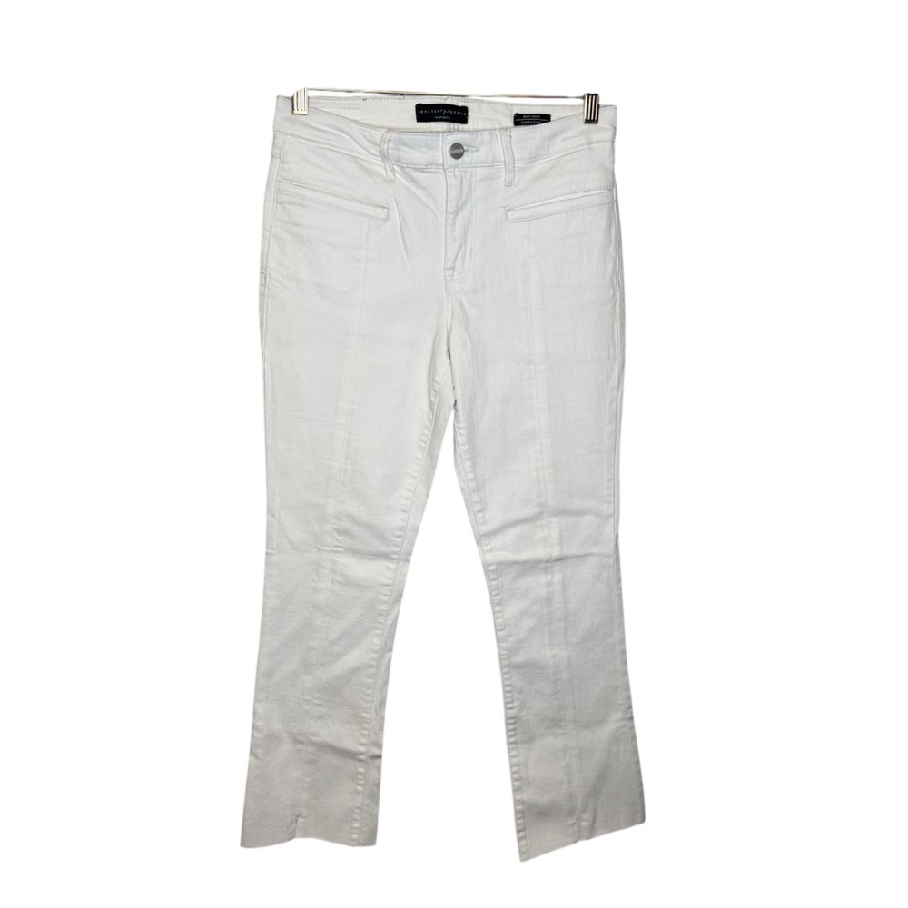 Sanctuary Ladies Denim Demi Standard Rise | Half Slit Boot Cut Size 28 White